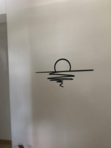 Customer photo review of Décoration murale en métal - Coucher du soleil