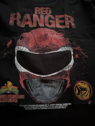 Customer photo review of "Red Ranger" T-Shirt