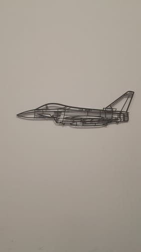 Customer photo review of Eurofighter Typhoon Silhouette Metal Wall Art