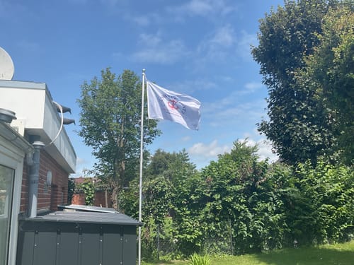 Customer photo review of Fahne inkl. Druck