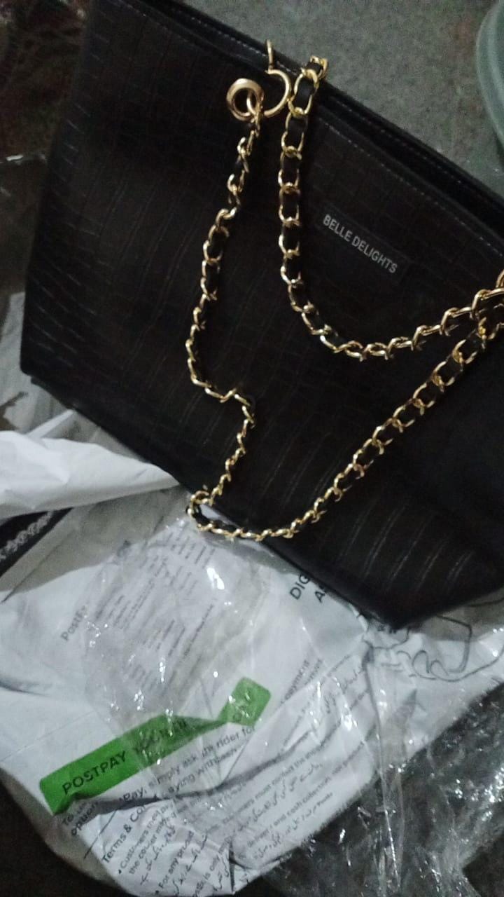 Customer photo review of Black New Wave Tote Bag