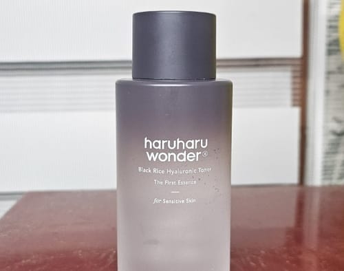 Customer photo review of BLACK RICE hyaluronic toner / free of alcohol & fragrance