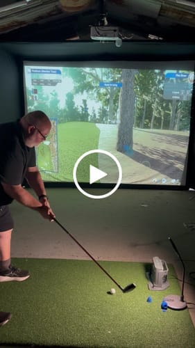 Customer photo review of Optoma GT2160HDR Golf Simulator Short Throw 4K UHD Projector - Stunning Virtual Golf Experience