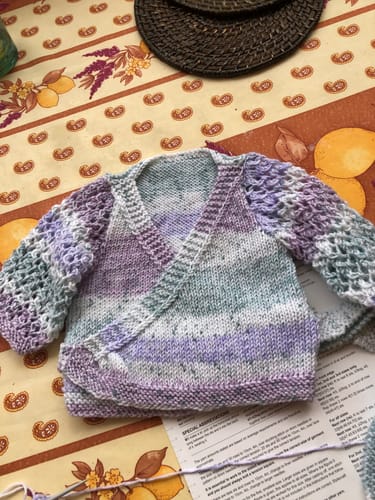 Customer photo review of Baby Girl Bi-Monthly Knitting Mystery Box