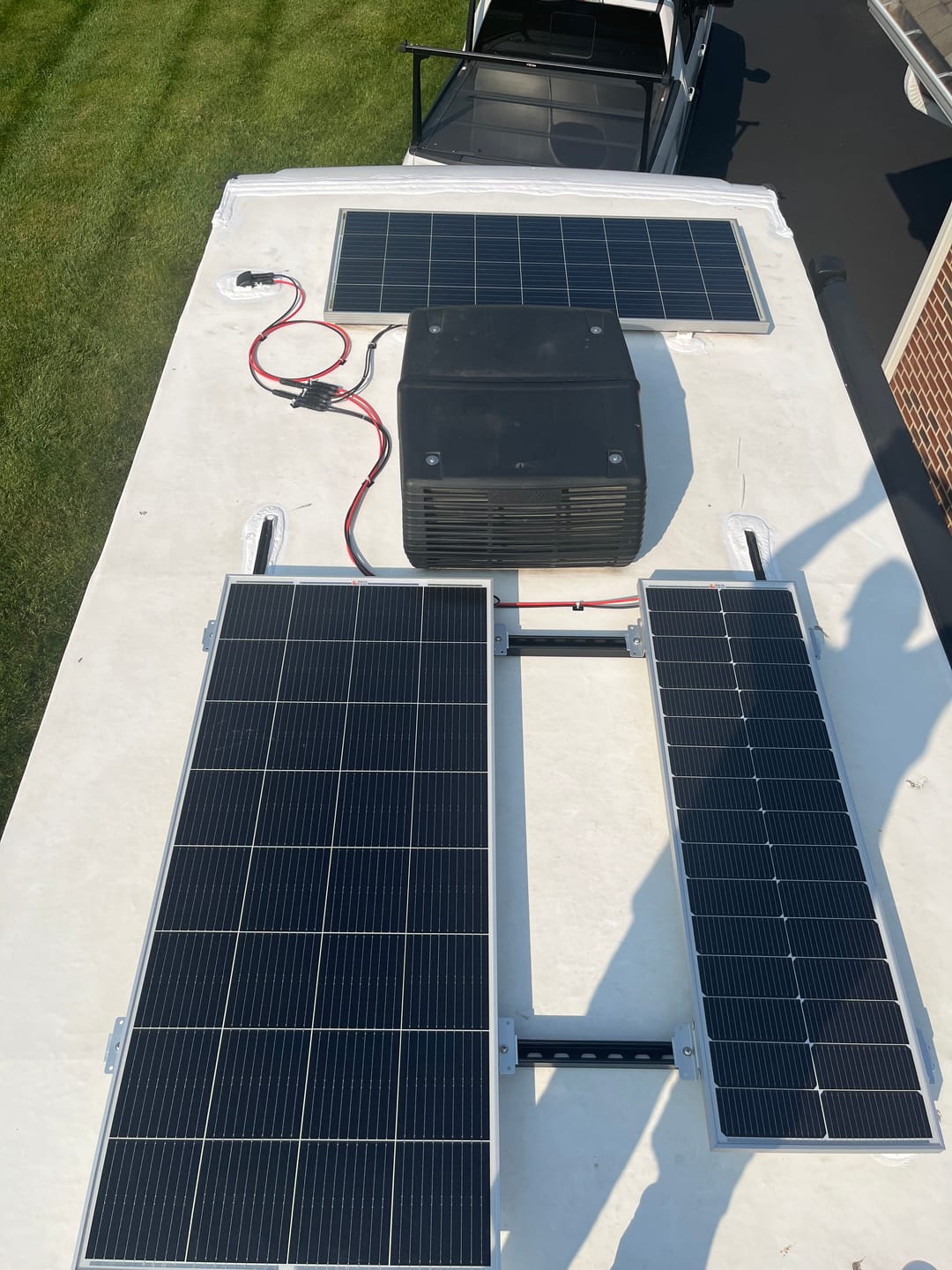 Customer photo review of MEGA 200 | 200 Watt Solar Panel | Premier 12V Off-Grid Solar Panel for RVs Cabins, Boats | 25-Year Output Warranty | UL Certified