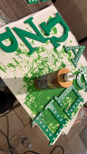 Customer photo review of Unfinished Wood Bold Pi Shape - Craft - up to 46" DIY