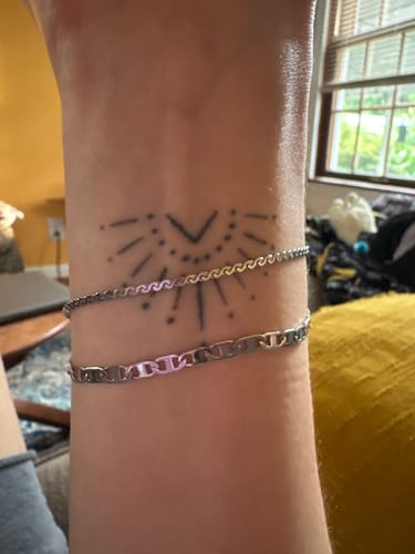Customer photo review of Beaded Chain Bracelet