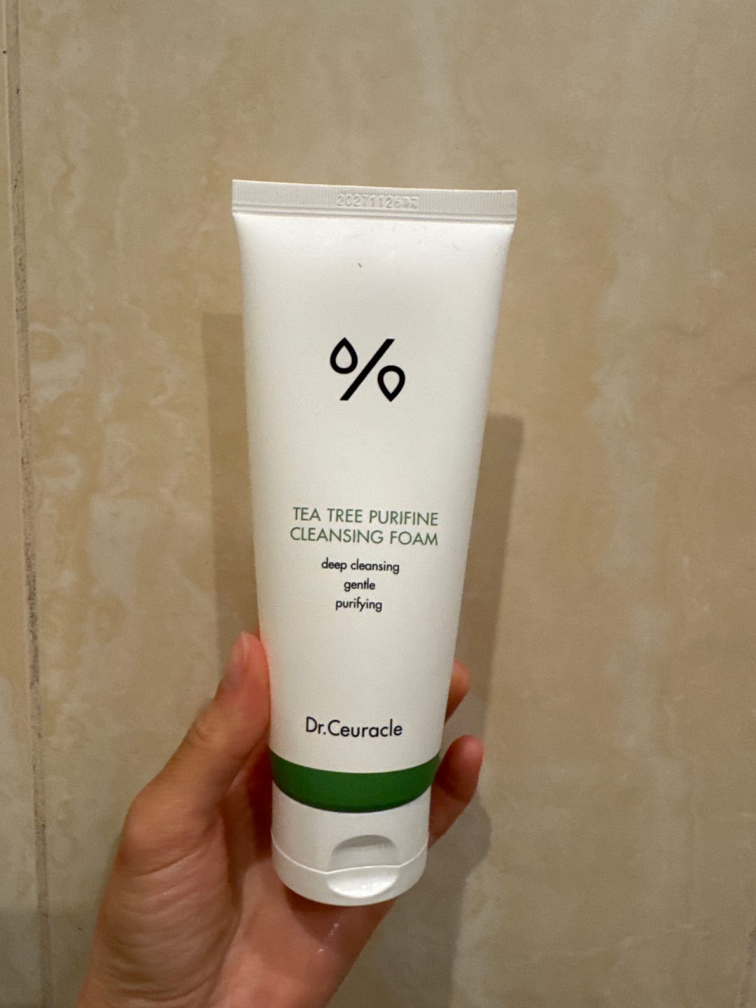 Customer photo review of Putiņas sejas mazgāšanai ar tējas koku Dr.Ceuracle Tea Tree Purifine 30 Cleansing Foam