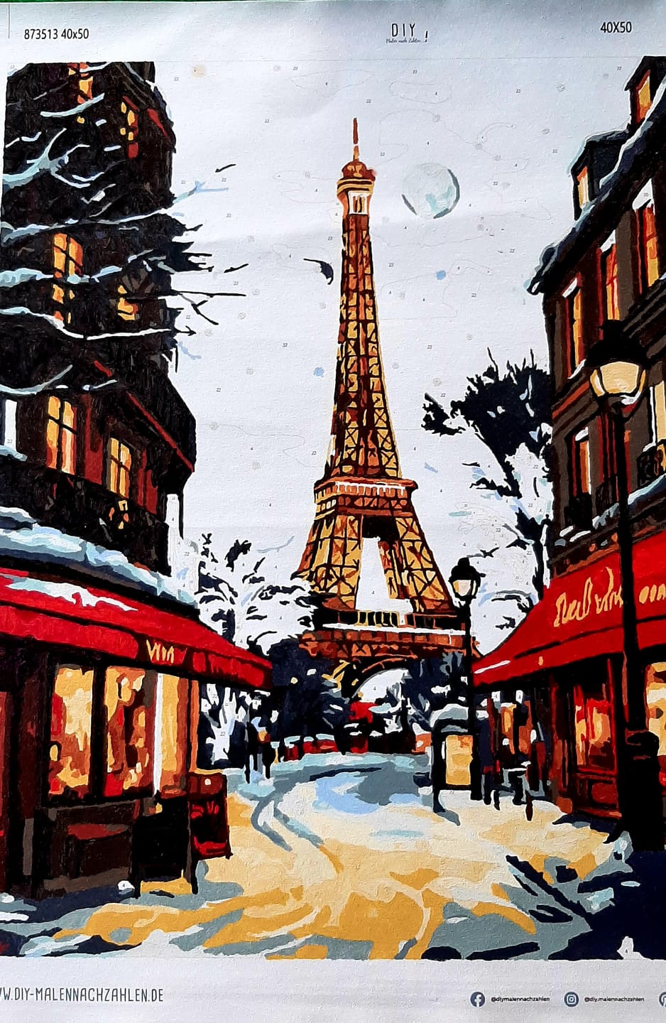 Customer photo review of Malen nach Zahlen - Weihnachten in Paris