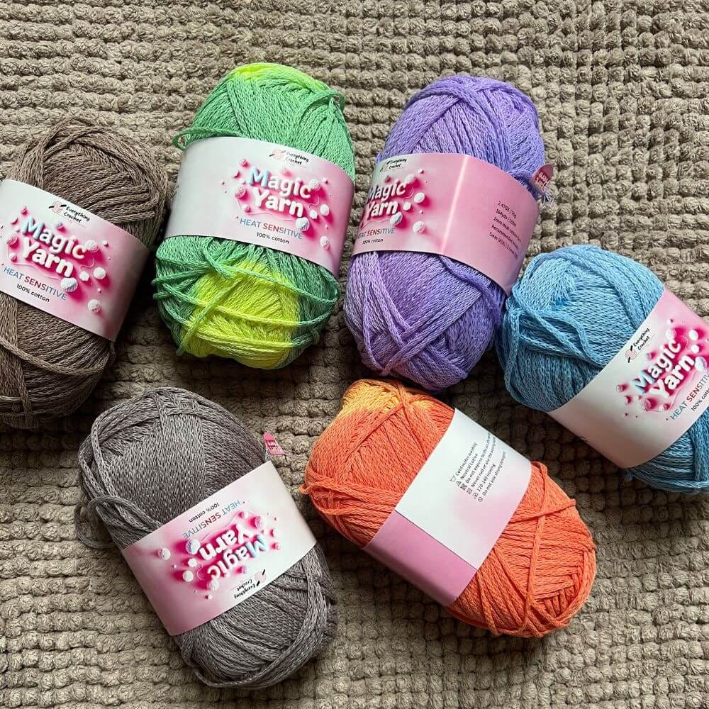Customer photo review of Magic Yarn - 100% Cotton Color Changing Yarn