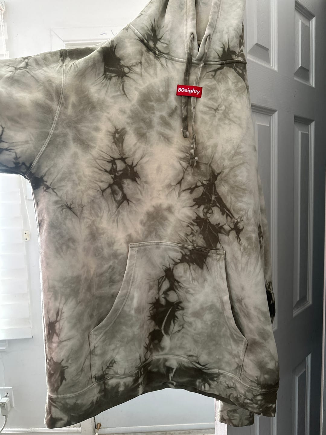 Customer photo review of 80Eighty® Tie Dye Olive Hoodie