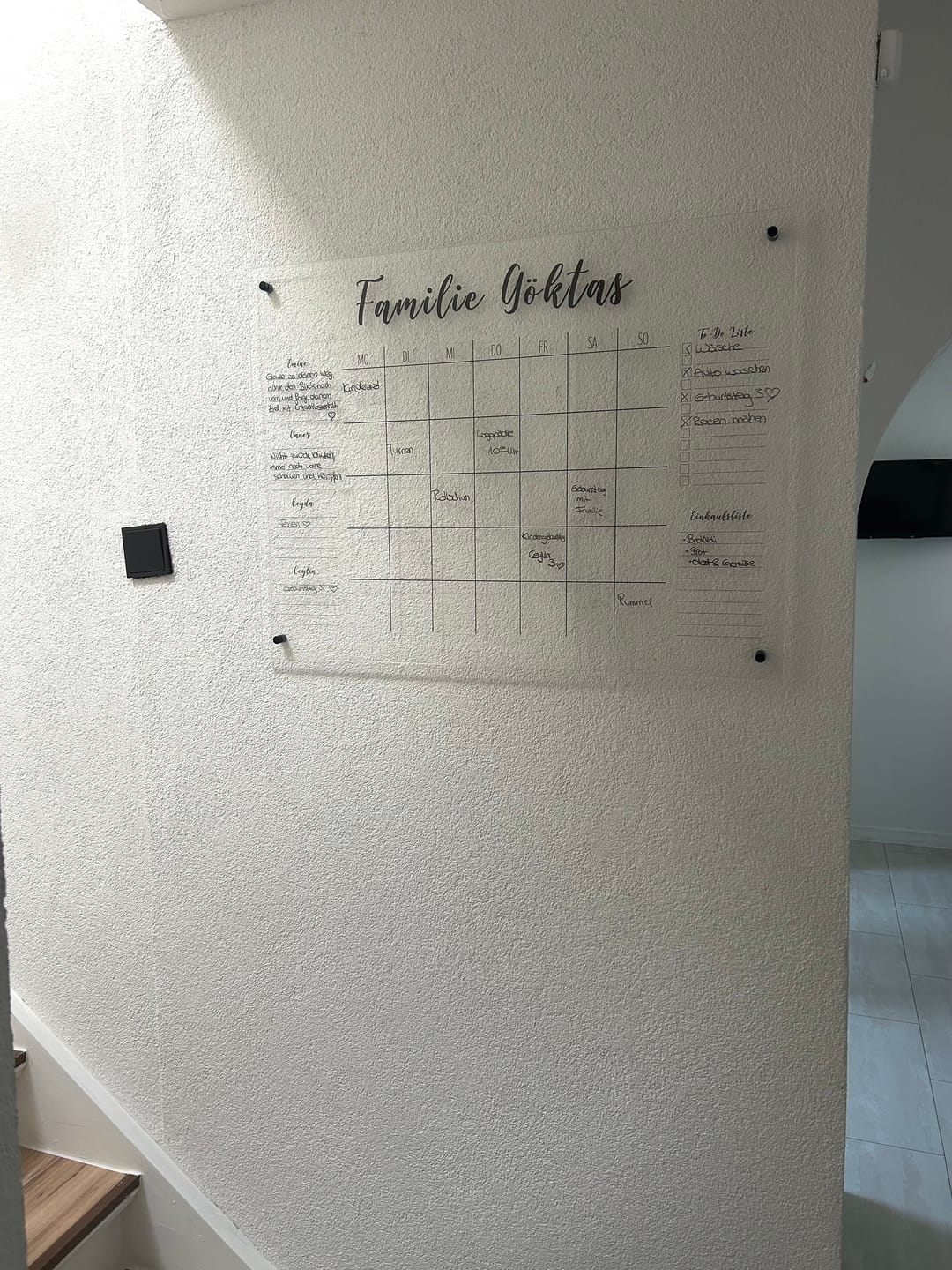 Customer photo review of 4-Namen Familienplaner
