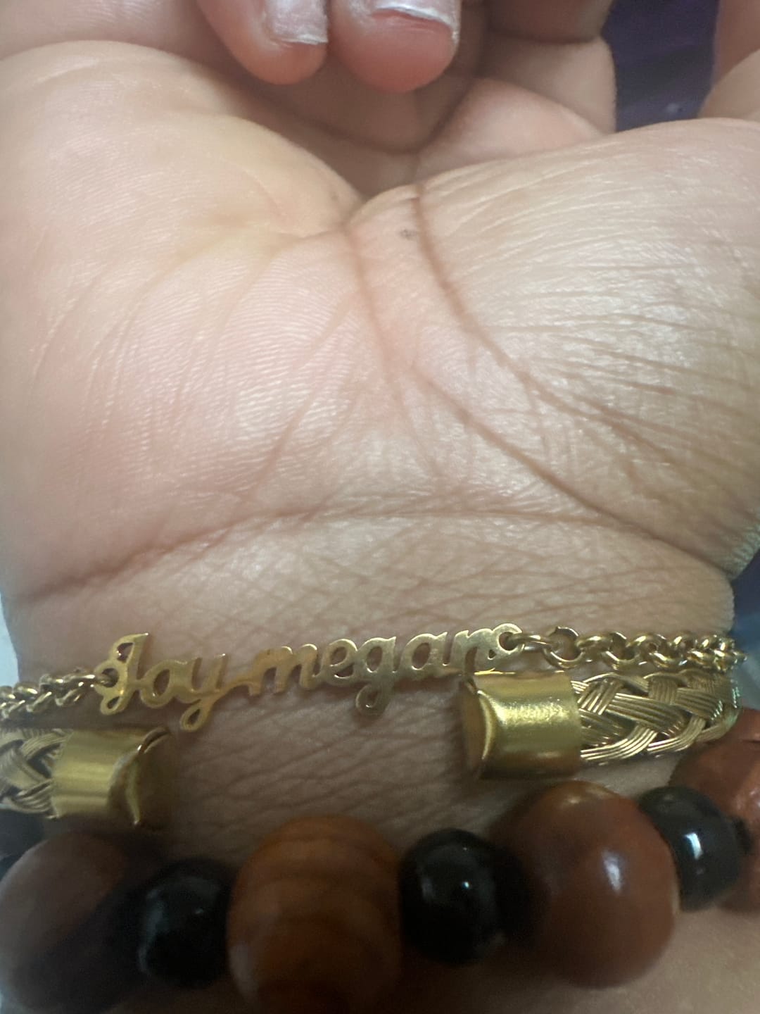 Customer photo review of Custom Name Bracelet