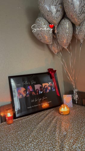 Customer photo review of Happy Dad's Day - Personalized poster