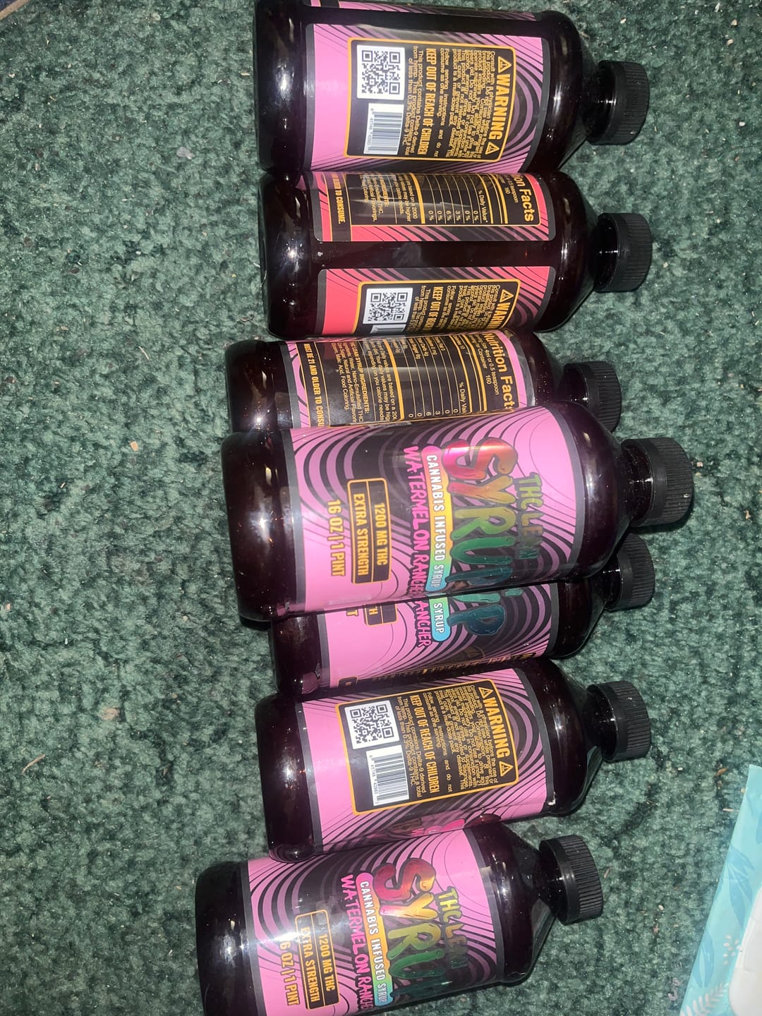 Customer photo review of 1200mg THC Syrup (1 Pint)