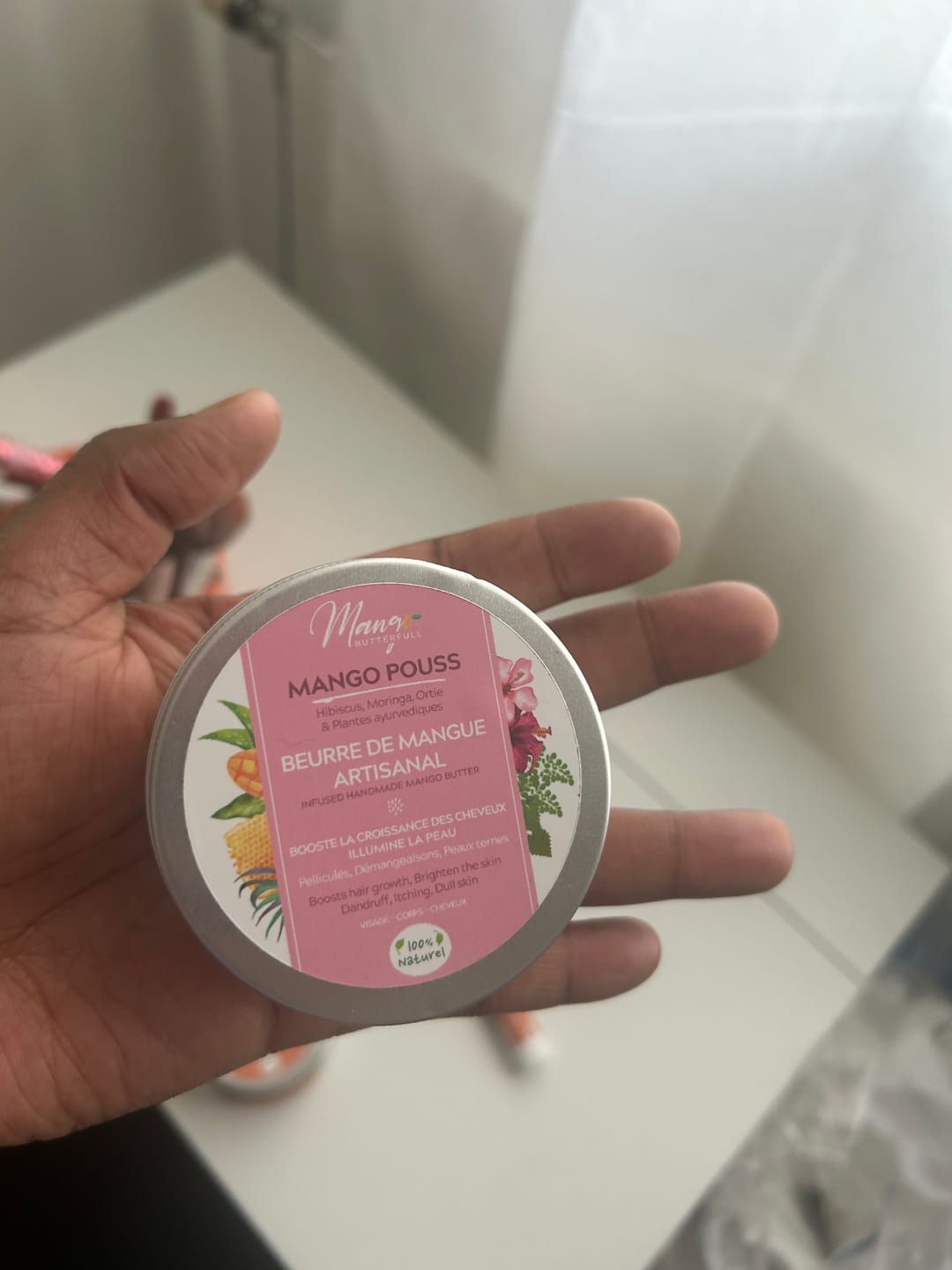 Customer photo review of Beurre de mangue artisanal POUSS