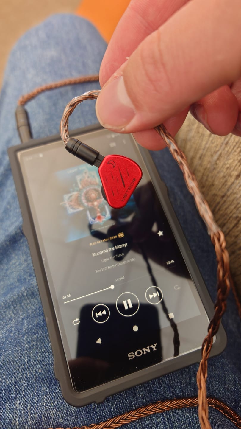 Customer photo review of Symphonium Audio x NightJar Meteor In-Ear Headphones