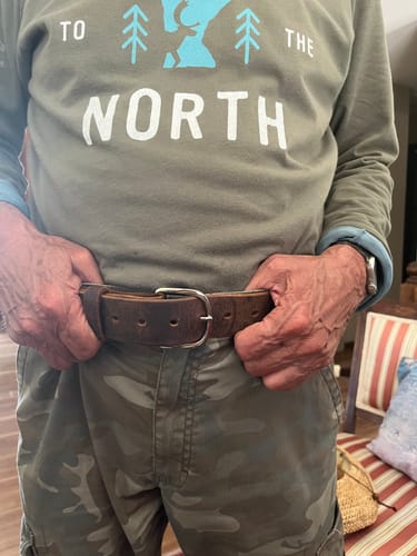 Customer photo review of Crazy Horse Jean Belt - 1.5"