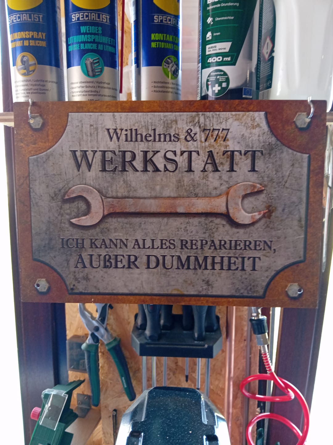 Customer photo review of Für Bastler - Heimwerker-Türschild
