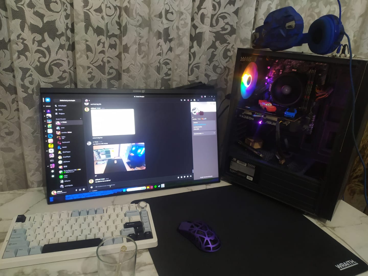 Customer photo review of Wraith Blade X Semi-Hard Mousepad