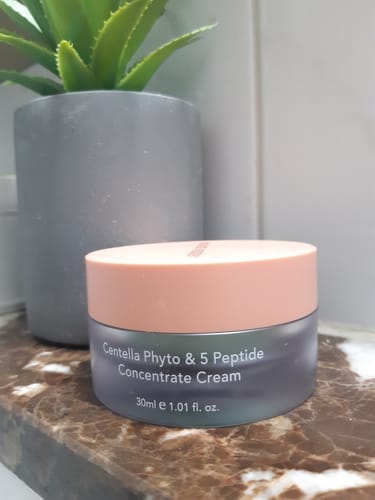 Customer photo review of CENTELLA phyto & 5 peptide concentrate cream