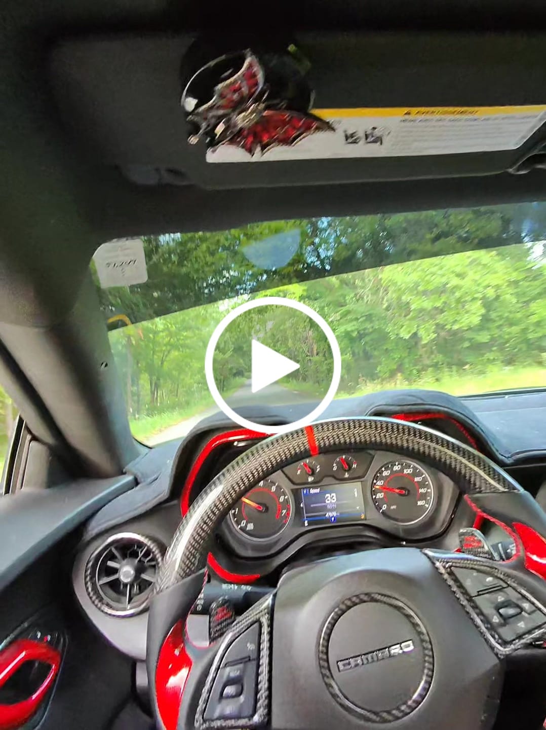 Customer video review of [Complete/Heated] Custom Carbon Fiber Steering Wheel For 2016-2024 Chevy Camaro