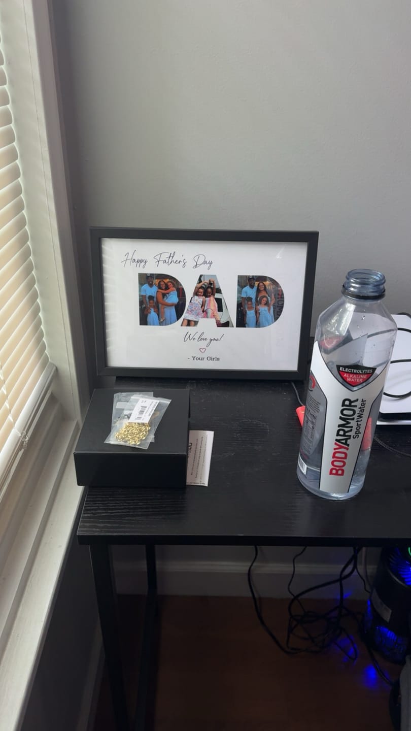Customer photo review of Happy Dad's Day - Personalized poster