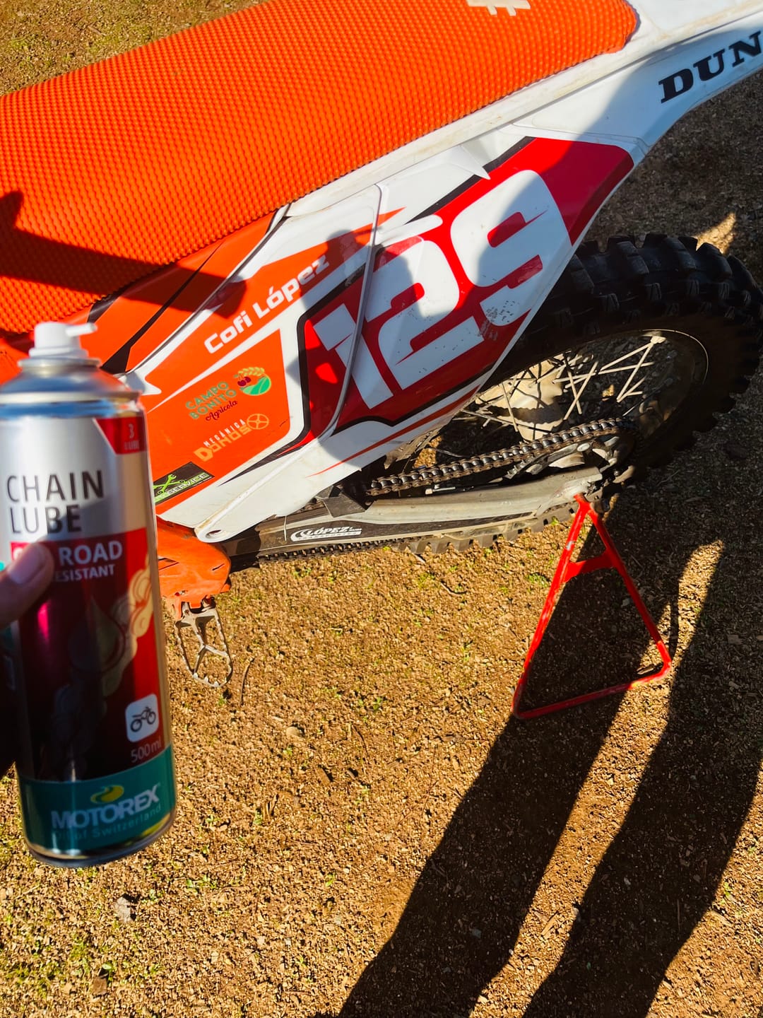 Customer photo review of CHAINLUBE OFF ROAD SPRAY 500ML
