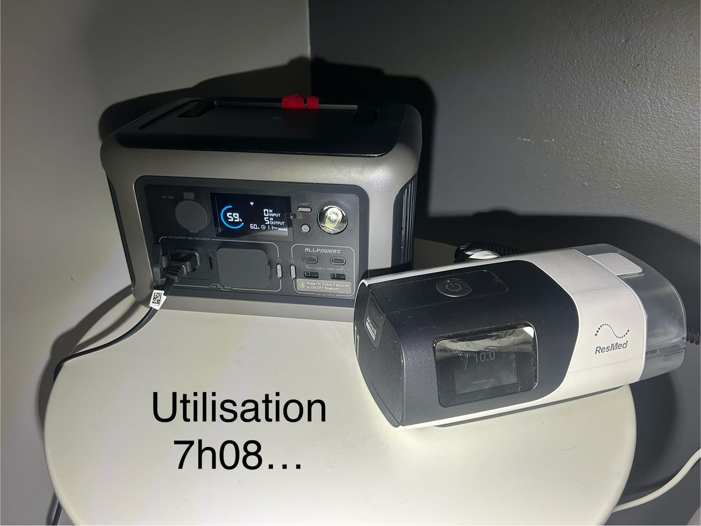 Customer photo review of ALLPOWERS R600 Portable Power Station 600W 299Wh LiFeP04 Battery