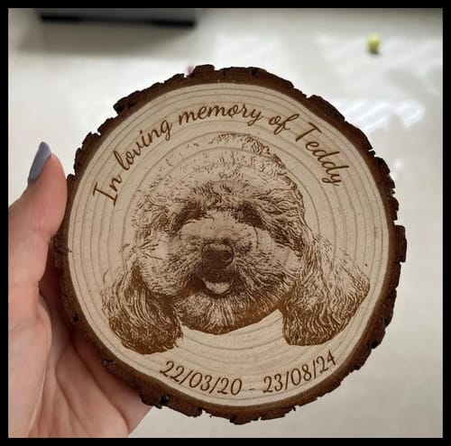 Customer photo review of Cloudray UV-5 5W UV Laser Marking Engraver with 4.3” X 4.3” Scan Area