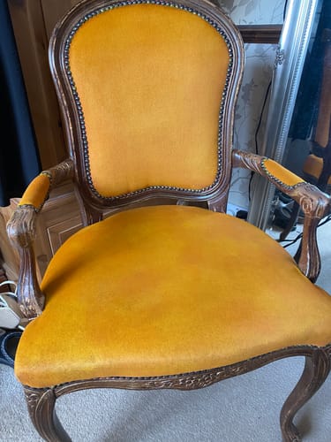 Customer photo review of Fabric Paint -- Mustard Yellow