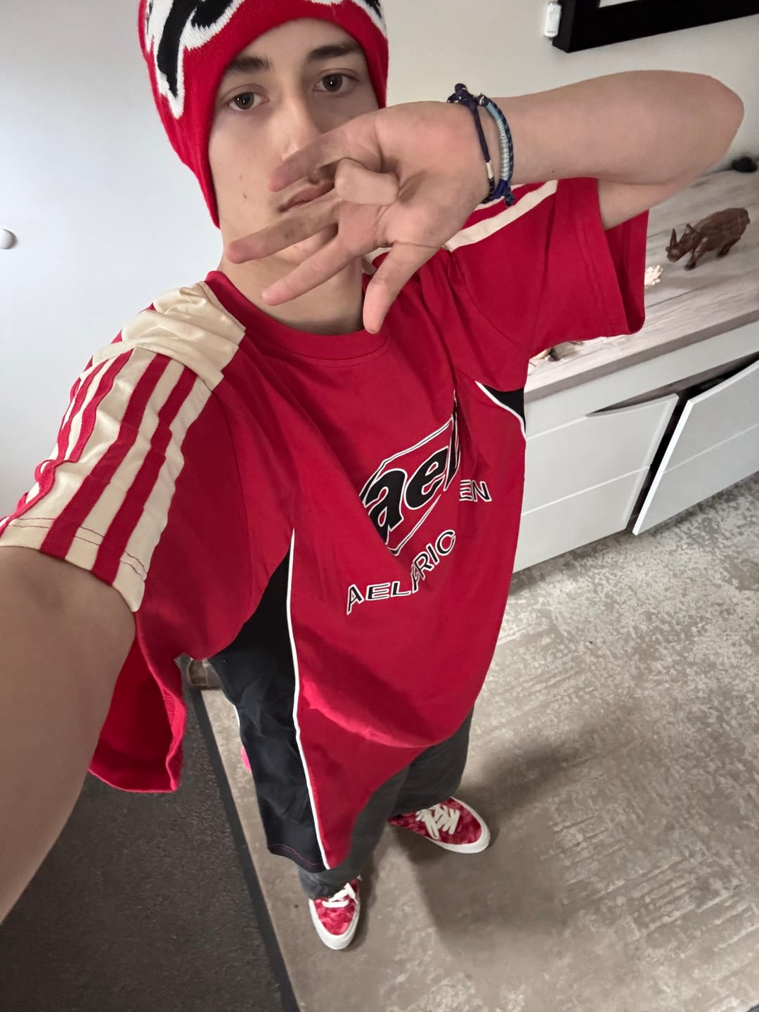 Customer photo review of Aelfric Eden Color Block Speedway Tee