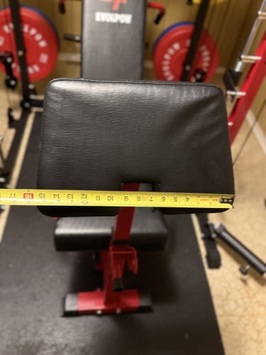 Customer photo review of EVOLPOW BEC Multi-functional Adjustable Weight Bench with Preacher Curl and Leg Extension