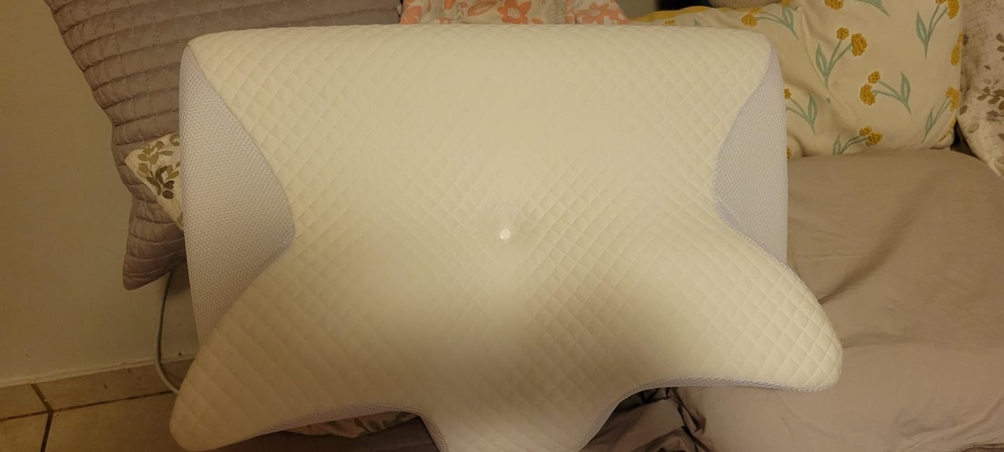Customer photo review of Dreamers® Relief Pillow