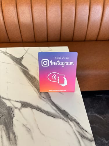 Customer photo review of Instagram Aufsteller