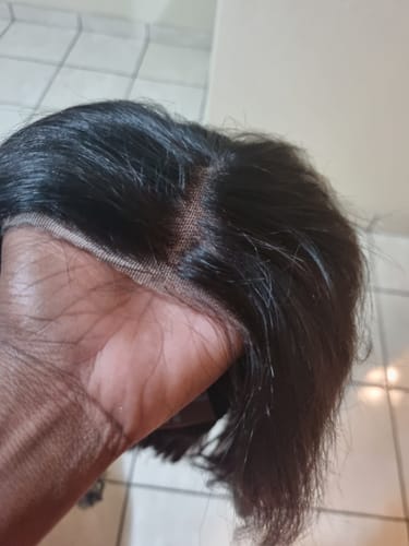 Customer photo review of PreGlam Brazilian 4x4 Lace Wig Straight Bob