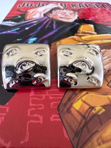 Customer photo review of Prison Realm Earrings