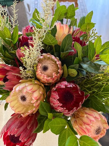 Customer photo review of Cape Town Protea Bouquet