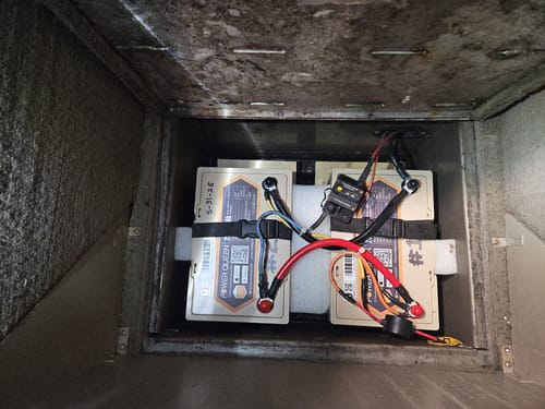 Customer photo review of Power Queen 24V 50Ah Smart Deep Cycle Lithium Battery