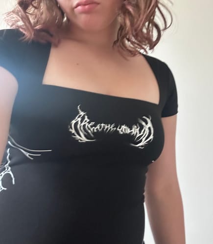 Customer photo review of Women's Void Tech™ Phantom Kiss One piece Bodysuit [VOID BLACK]