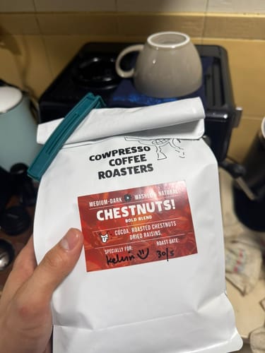 Customer photo review of ChestNuts! Bold Blend (Roaster's Special)