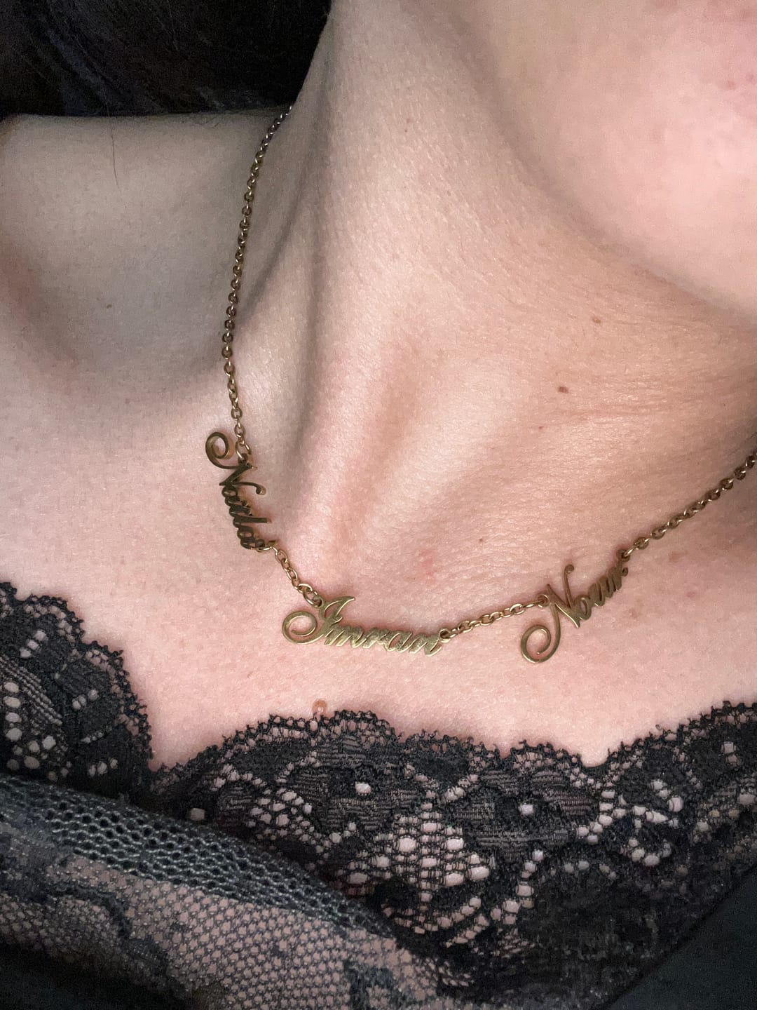 Customer photo review of Collier Personnalisé Plusieurs Prénoms