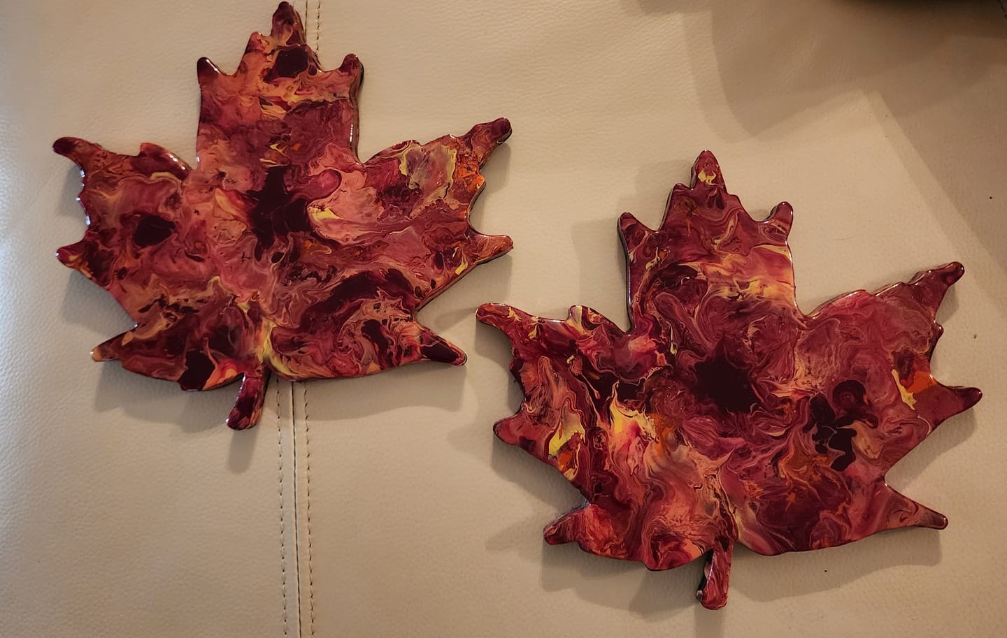 Customer photo review of Unfinished Wood Maple Leaf Shape - Craft - up to 46" DIY