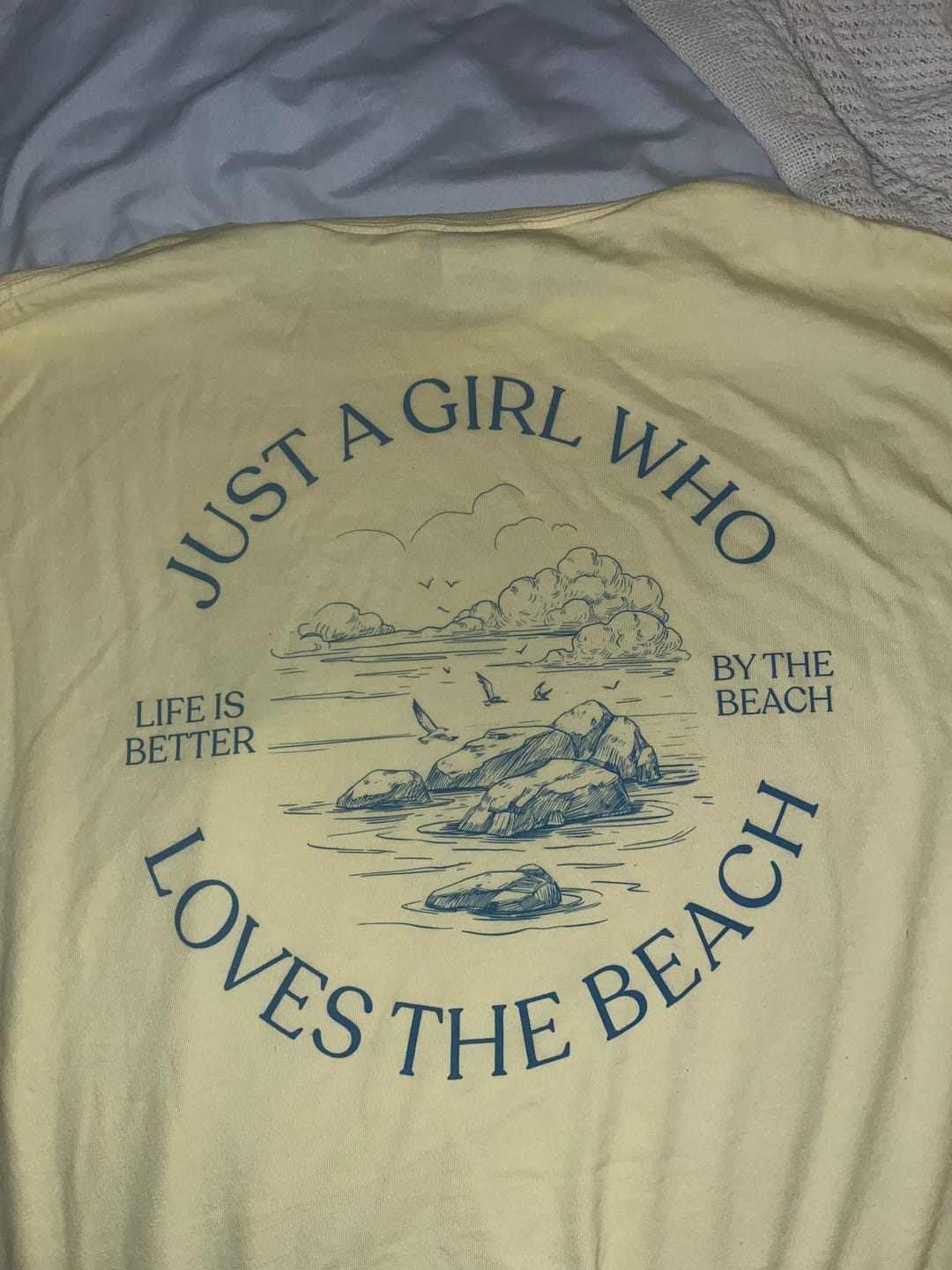 Customer photo review of Just A Girl Who Loves The Beach (Back Print)