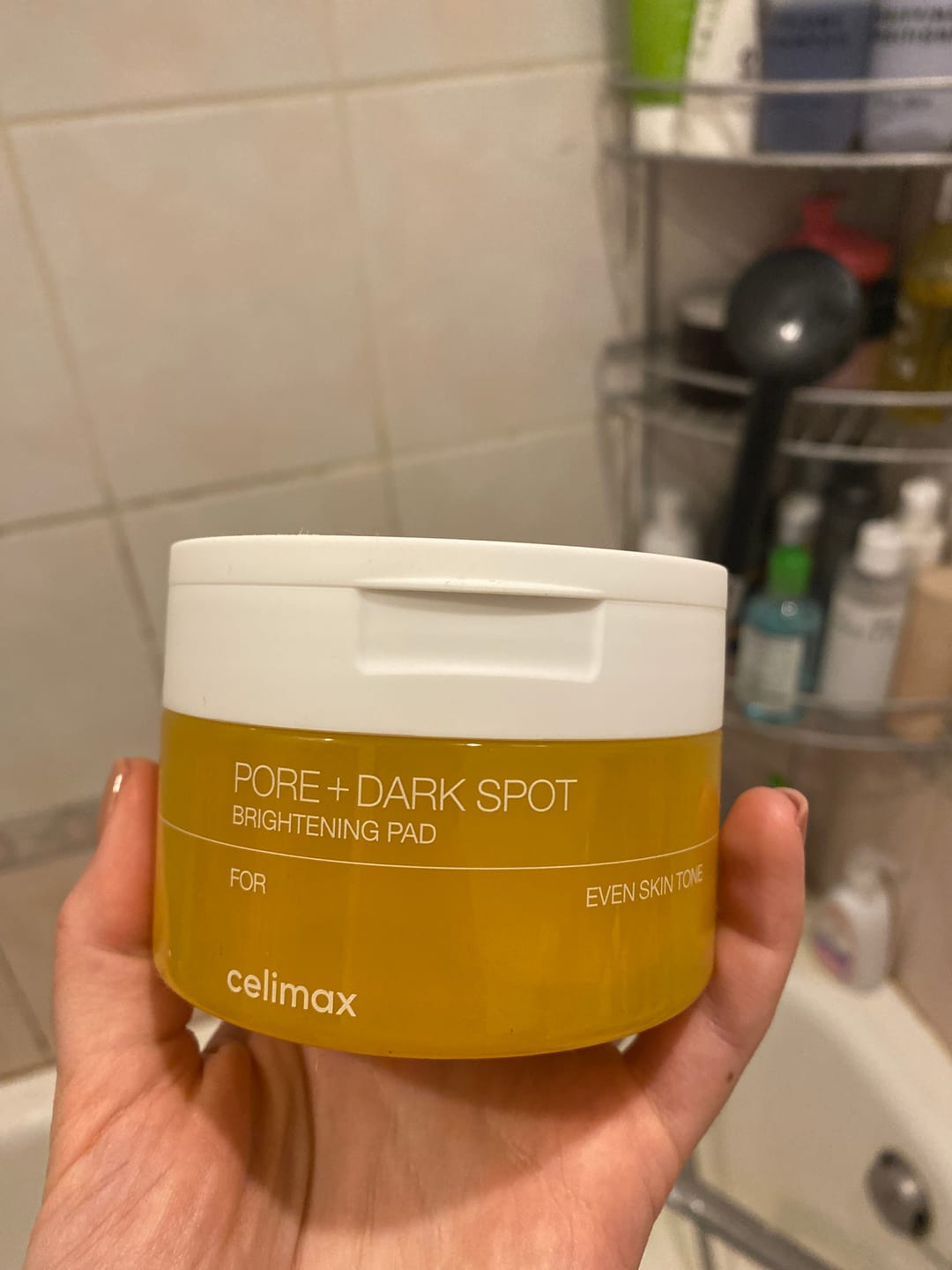 Customer photo review of Pretpigmentācijas spilventiņi Celimax Pore+Dark Spot Brightening Pad