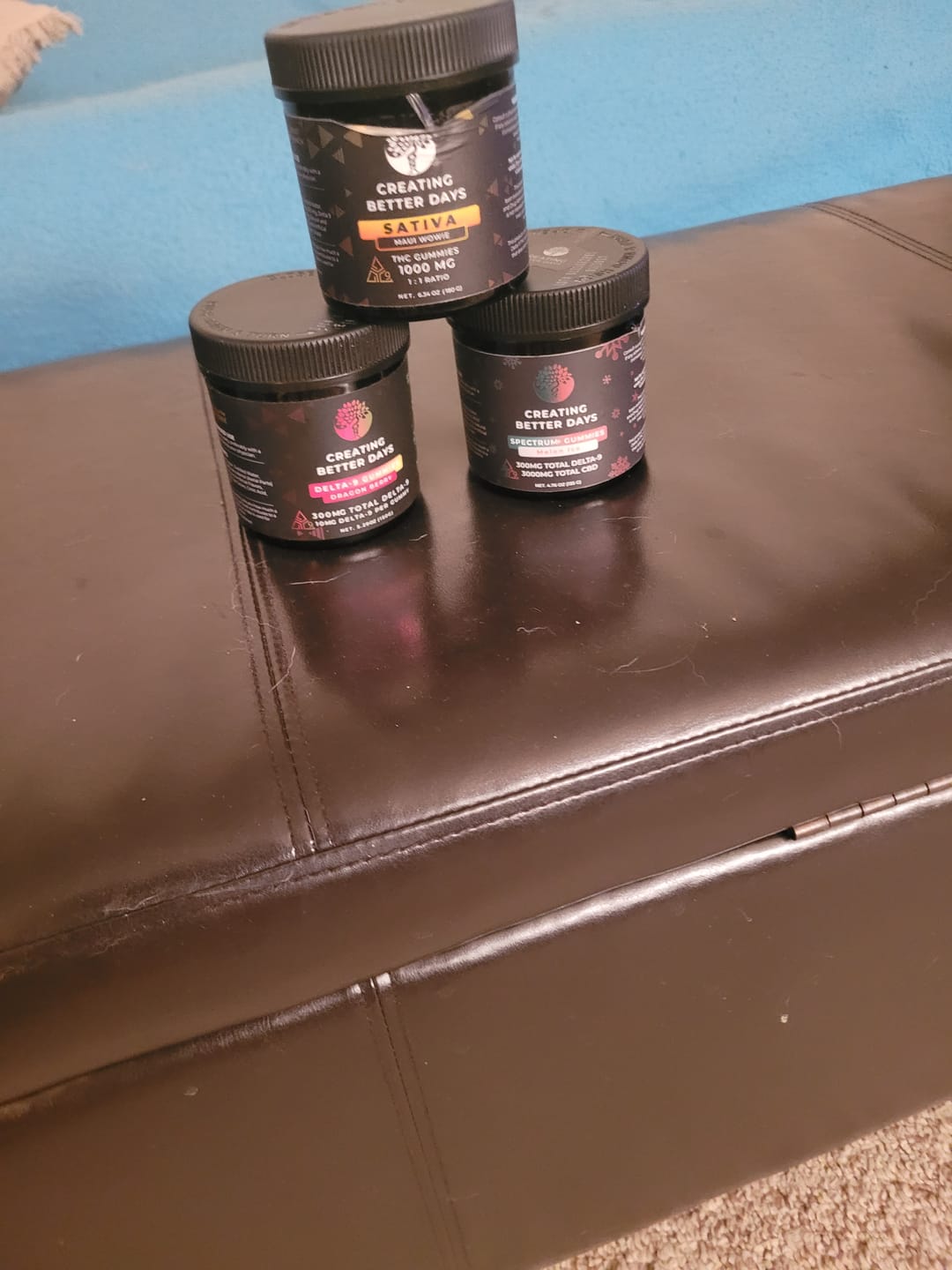 Customer photo review of Dragon Berry Delta 9 Gummies 300 MG