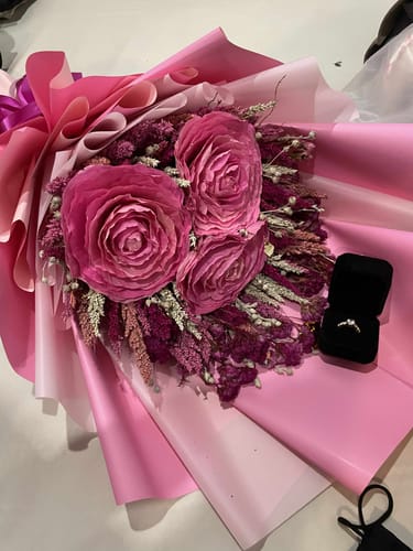 Customer photo review of 1.5ct Slovenia Engagement Ring (ON HAND)