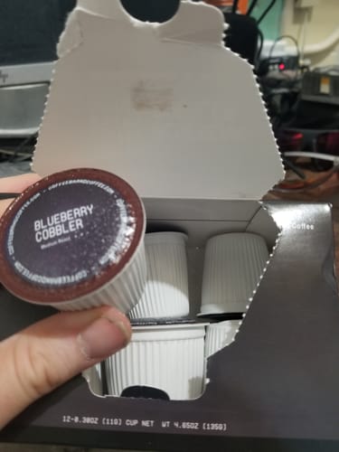 Customer photo review of Blueberry Cobbler Kcups