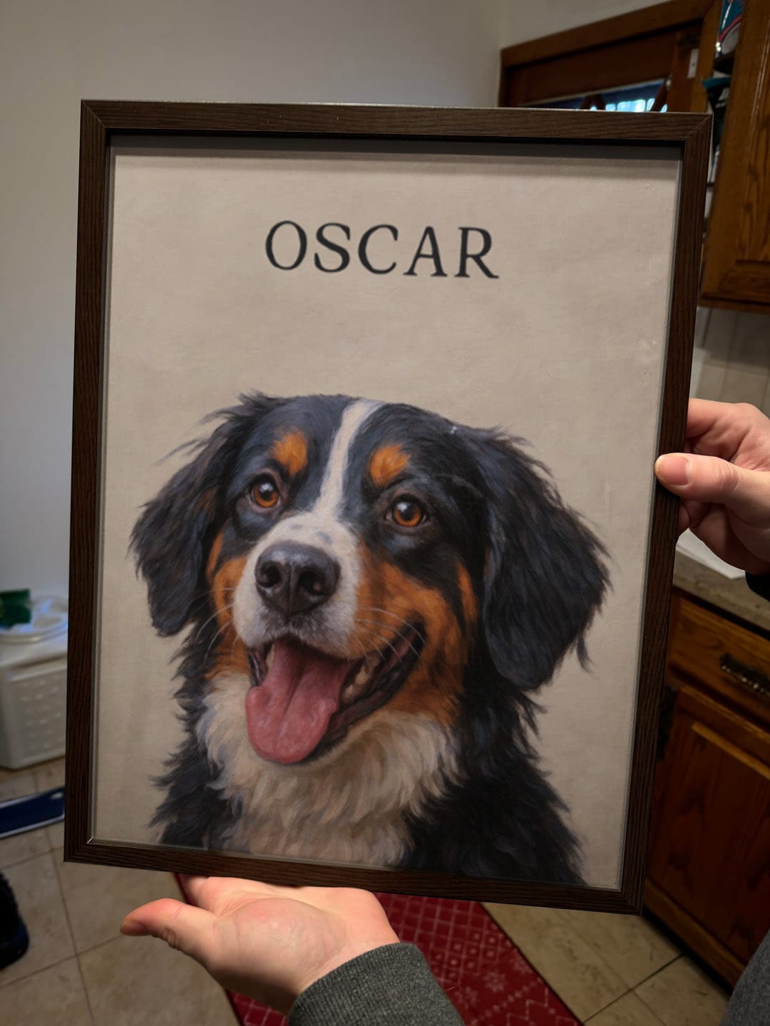 Customer photo review of Custom Pet Portrait - Painting Style - Two Pets
