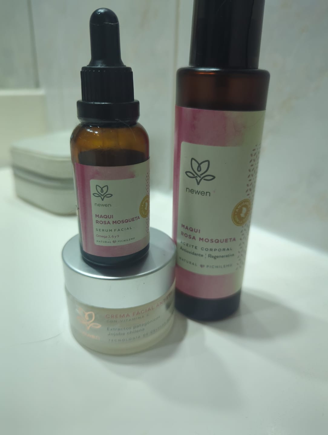Customer photo review of Crema Facial Antiedad Intensiva Células Madres